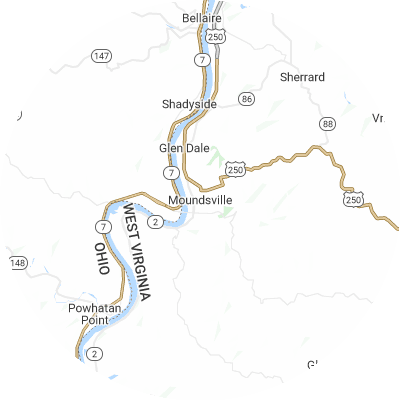 Best plumbers in Moundsville, WV map