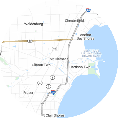 Best moving companies in Mount Clemens, MI map