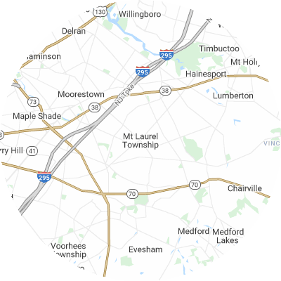 Best lawn care companies in Mount Laurel, NJ map