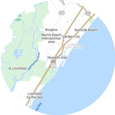 Best gutter cleaners in Murrells Inlet, SC map