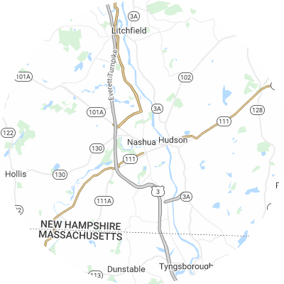 Best pest control companies in Nashua, NH map