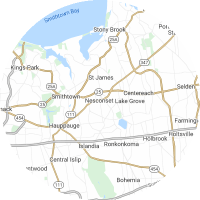 Best window replacement companies in Nesconset, NY map