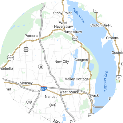 Best window replacement companies in New City, NY map