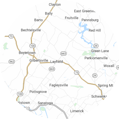Best pest control companies in New Hanover, PA map
