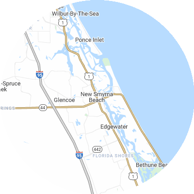 Best plumbers in New Smyrna Beach, FL map
