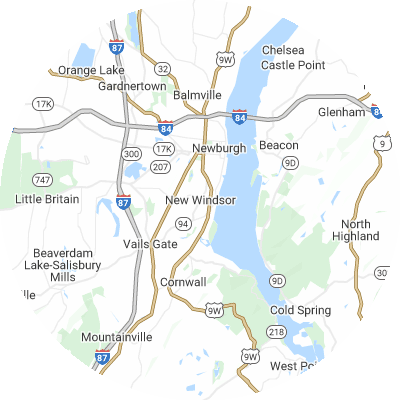 Best roofers in New Windsor, NY map