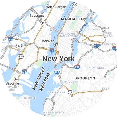Best lawn companies in New York City, NY map