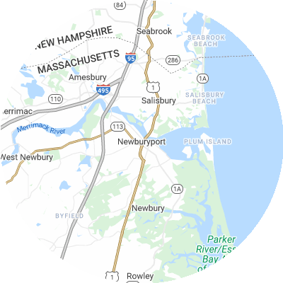 Best tree removal companies in Newburyport, MA map