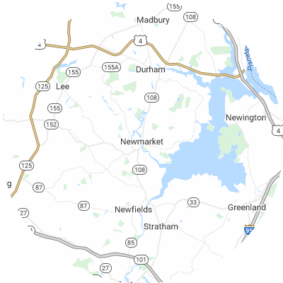 Best concrete companies in Newmarket, NH map