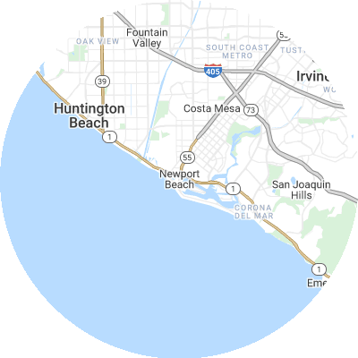 Best lawn companies in Newport Beach, CA map