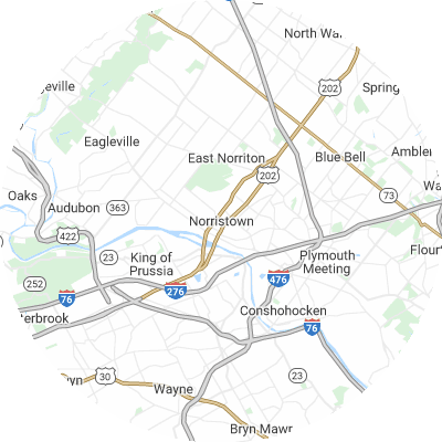 Best moving companies in Norristown, PA map