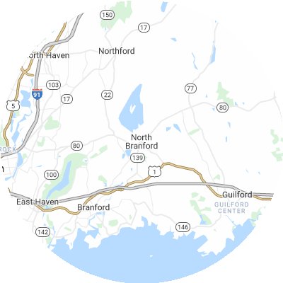 Best moving companies in North Branford, CT map