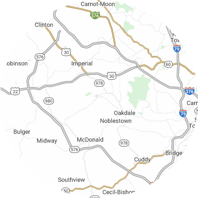 Best moving companies in North Fayette, PA map