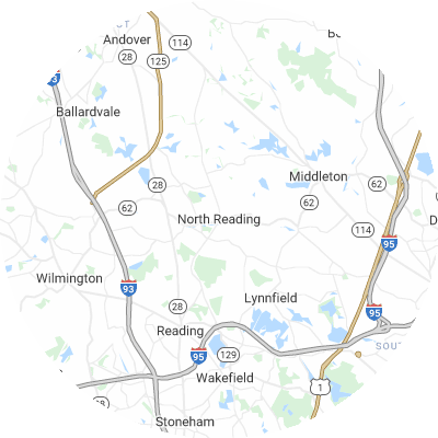 Best solar companies in North Reading, MA map