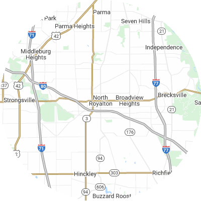 Best moving companies in North Royalton, OH map