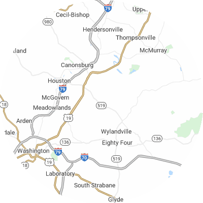 Best moving companies in North Strabane, PA map