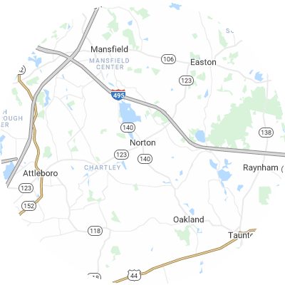 Best foundation companies in Norton, MA map