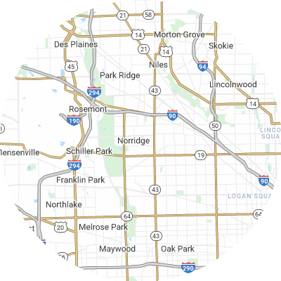 Best concrete companies in Norwood Park, IL map