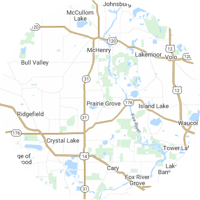 Best pest companies in Nunda, IL map