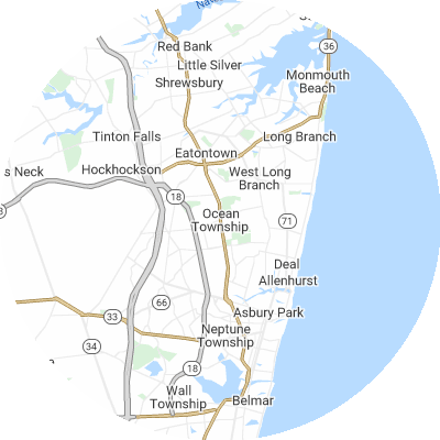 Best window replacement companies in Ocean, NJ map