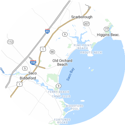 Best Electricians in Old Orchard Beach, ME map