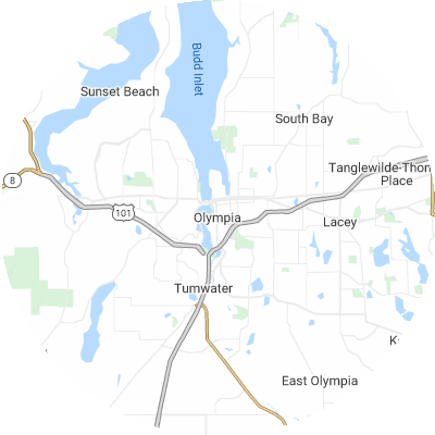 Best Electricians in Olympia, WA map