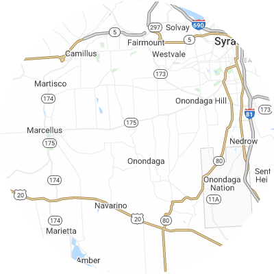 Best moving companies in Onondaga, NY map