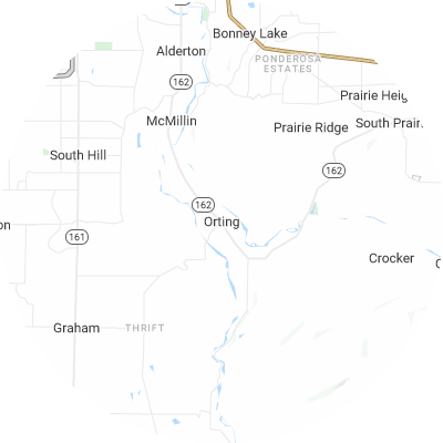 Best gutter cleaners in Orting, WA map