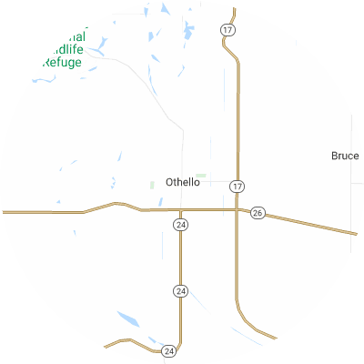 Best moving companies in Othello, WA map