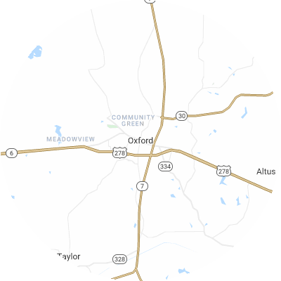 Best foundation companies in Oxford, MS map