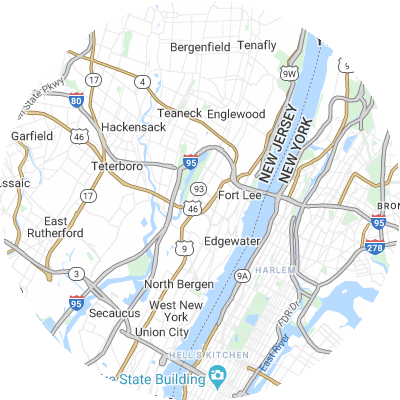 Best moving companies in Palisades Park, NJ map
