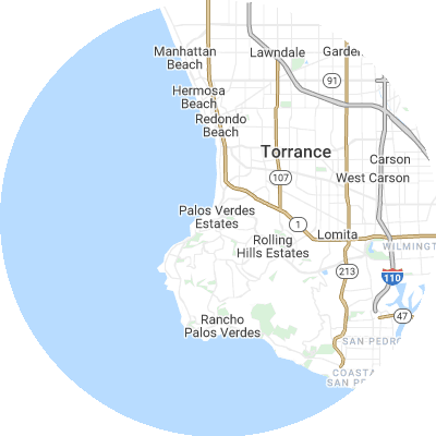 Best HVAC Companies in Palos Verdes Estates, CA map