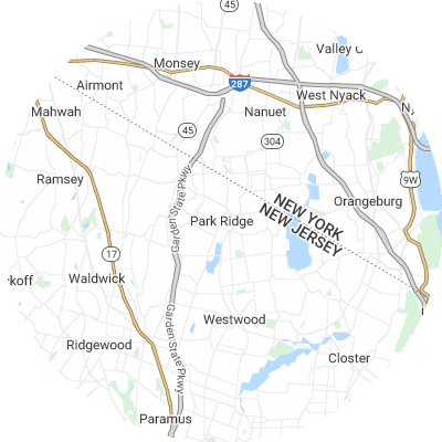 Best moving companies in Park Ridge, NJ map