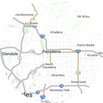Best window replacement companies in Pasadena, CA map