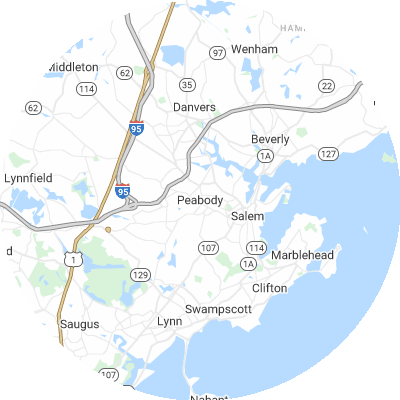 Best gutter cleaners in Peabody, MA map
