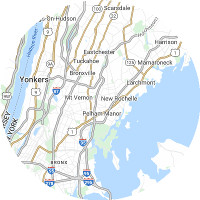 Best gutter cleaners in Pelham, NY map