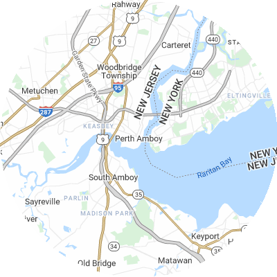Best pest control companies in Perth Amboy, NJ map
