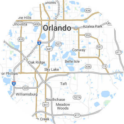 Best moving companies in Pine Castle, FL map