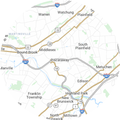 Best moving companies in Piscataway, NJ map