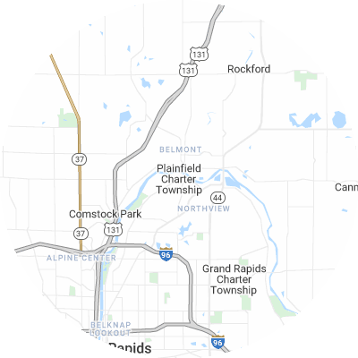 Best pest control companies in Plainfield, MI map