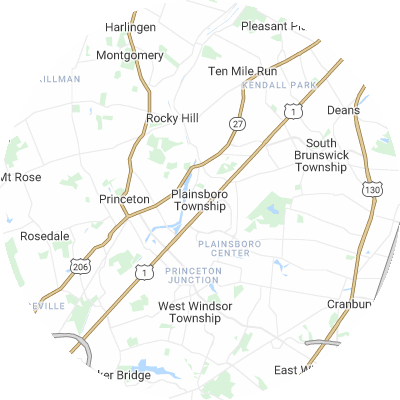 Best window replacement companies in Plainsboro, NJ map