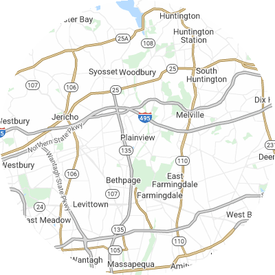 Best plumbers in Plainview, NY map