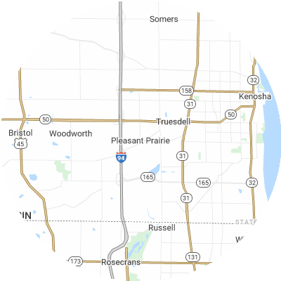 Best pest control companies in Pleasant Prairie, WI map