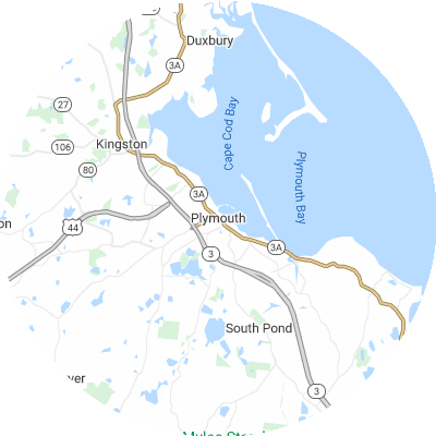 Best plumbers in Plymouth, MA map