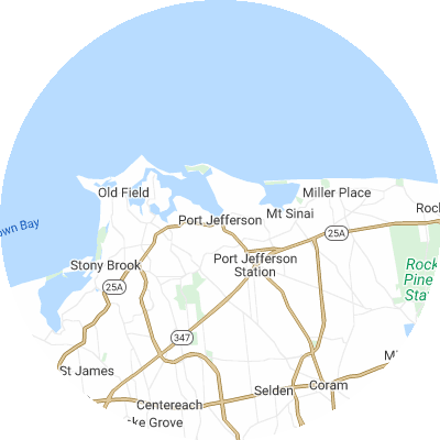 Best Electricians in Port Jefferson, NY map