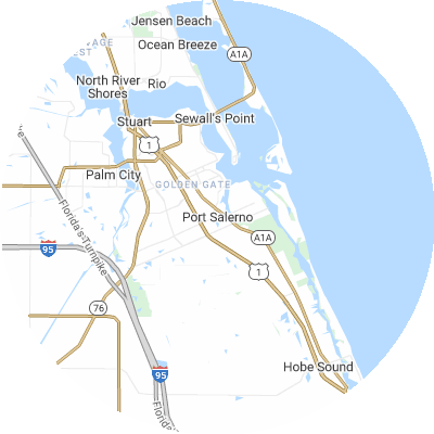 Best moving companies in Port Salerno, FL map