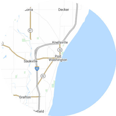 Best gutter cleaners in Port Washington, WI map