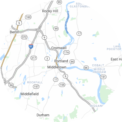 Best window replacement companies in Portland, CT map