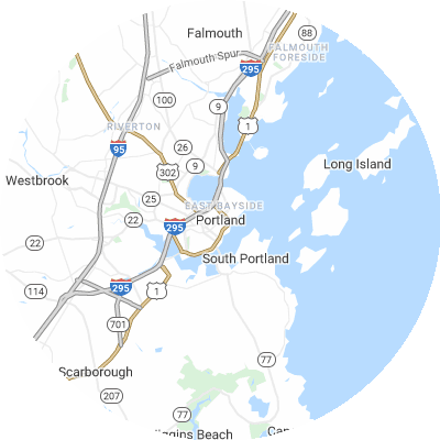 Best window replacement companies in Portland, ME map