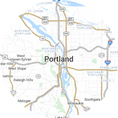Best pest companies in Portland, OR map